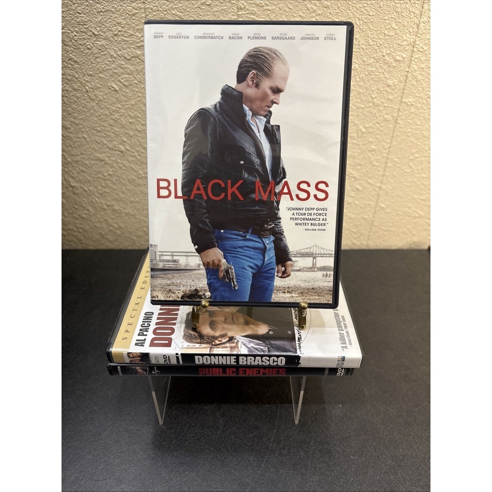Lot‎ of 3 DVDs~Donnie Brasco~Black Mass~Public Enemies